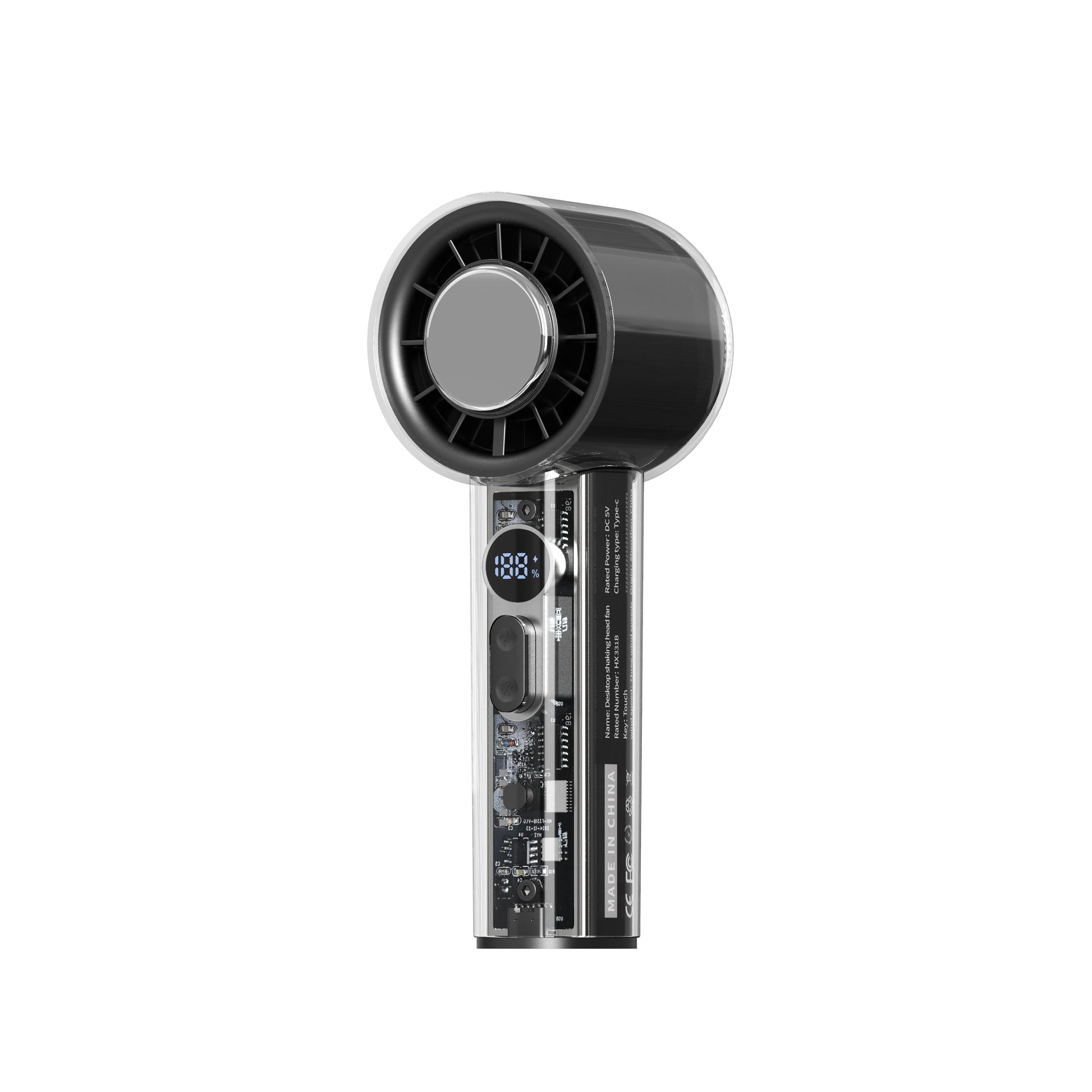 Futuristic Transparent Fan – Where Cool Meets Innovation