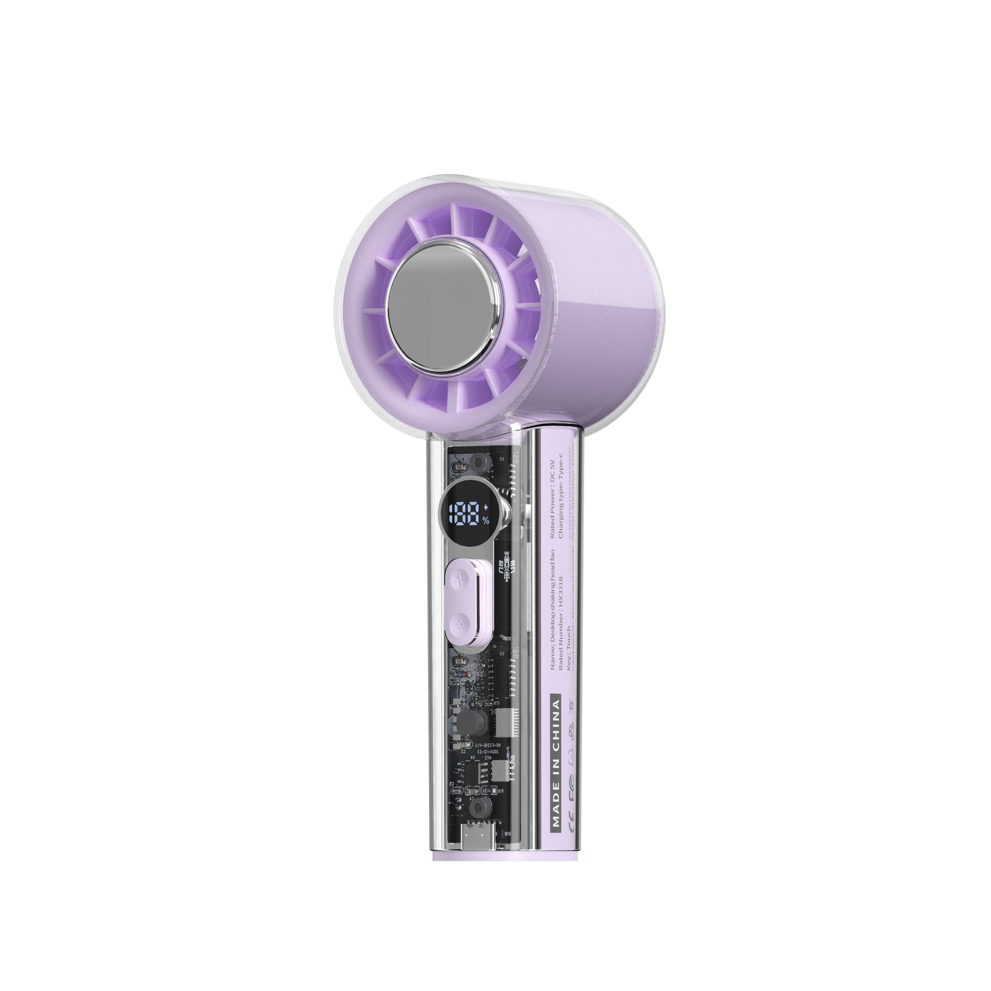 Futuristic Transparent Fan – Where Cool Meets Innovation